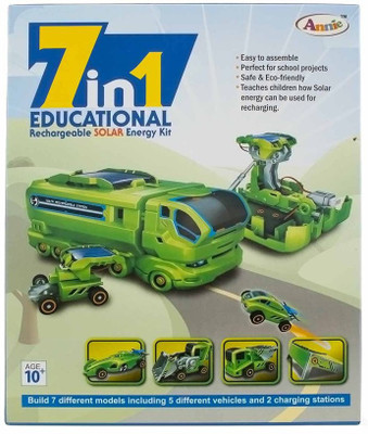 

Speoma 7 In 1 Educational Rechargeable Solar Energy Kit Series 1(Green)