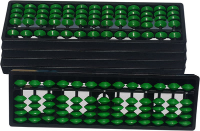 Sae Fashions 13 ROD GREEN ABACUS KIT SET OF 5(Green)