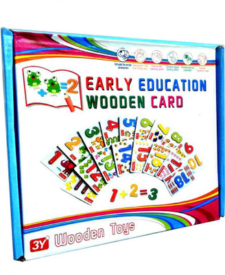 

Allin1 Self Correction Arithmetic Card Pairing Number And Animal Puzzles Board Wooden Digital Blocks(Multicolor)