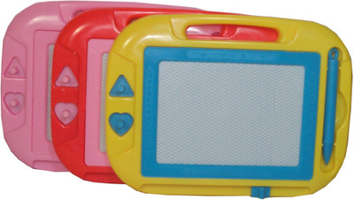 

Parteet Pack of 3 Writing & Drawing Small Magic Slate for Kids(Multicolor)