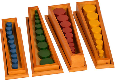 

Kidken Montessori Knobless Cylinders(Multicolor)