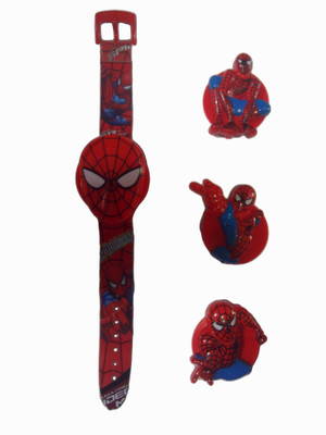 

Chamunda Gifts spiderman dial changer watch(Red)
