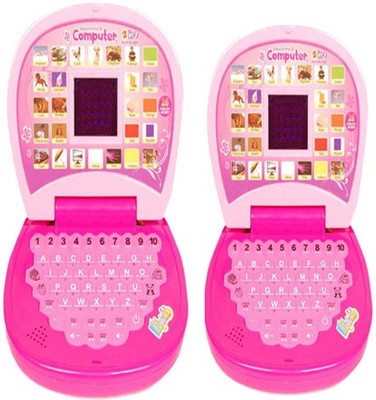 

Aquaras Pink Plastic Mini Educational Laptop with Display(Pink)