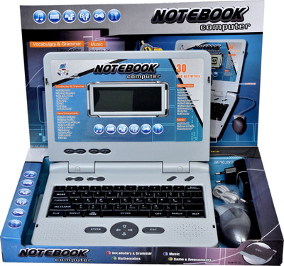 

Real Deals Super Slim Educational Kids Talking Laptop With 30 Fun Activites(Grey)