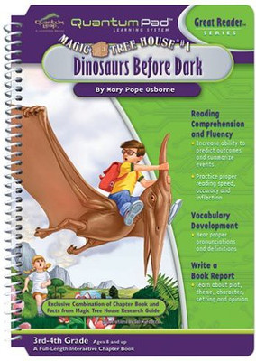 

LeapFrog Quantum Pad Learning System: Magic Tree House - Dinosaurs Before Dark Interactive Book and Cartridge(Multicolor)