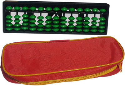 Sae Fashions 13 ROD GREEN ABACUS KIT WITH POUCH(Green)