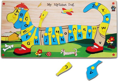 

Skillofun My Alphabet Dog With Knobs Capital ABC(Multicolor)