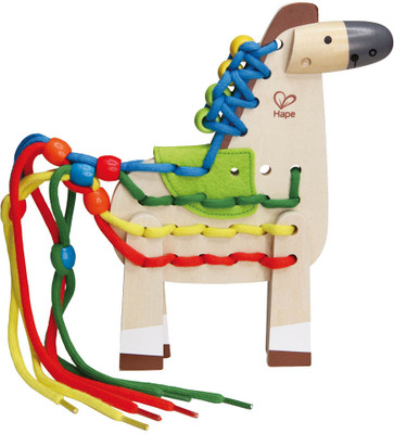 

Hape Wooden Lacing Pony(Multicolor)