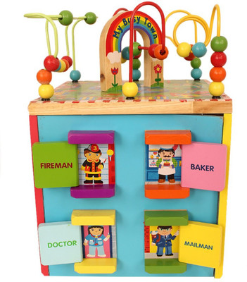 

TLF My busy town wooden bead maze(Multicolor)