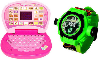 

Aquaras KIDS WATCH & LEARNING DISPLAY LAPTOP(Multicolor)
