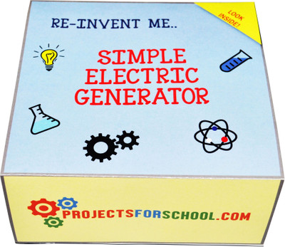 

ProjectsforSchool Simple Electric Generator -DIY Kit for Science Project(Multicolor)