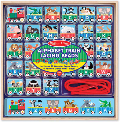 

Melissa & Doug ABC Lacing Train(Multicolor)