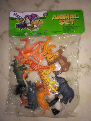 

Play Design Toys-Learning toy-Wild Animal [12 pcs. Set)(Multicolor)