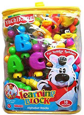 

Turban Toys English Learning Blocks For Kids With Cartoon Figures(Multicolor)