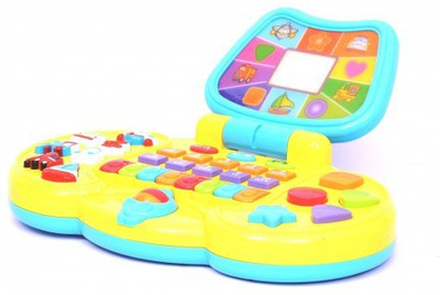 

MERATOY.COM BATTERY OPERATED MUSICAL INTRACTIVE LAPTOP(Multicolor)