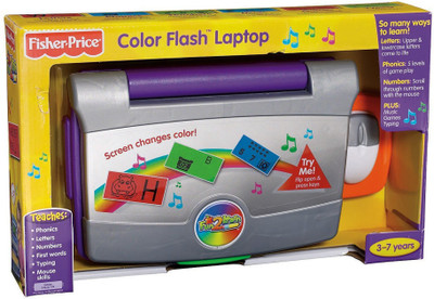 

Fisher-Price Fun-2-Learn Color Flash Laptop(Grey)