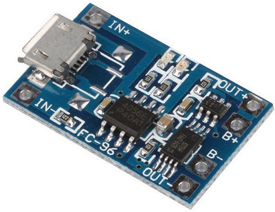 

Adraxx Micro USB 5V 1A 18650 Lithium Battery Charger Board With Protection Module(Multicolor)
