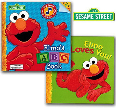 

Sesame Street Elmo's ABC Book Sing Along and Elmo Loves You! (2 Book Set)(Multicolor)