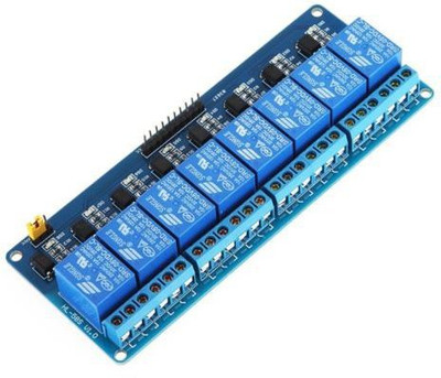 

xcluma 8 CHANNEL 5V RELAY BOARD EXPANSION MODULE OPTOCOUPLER ARDUINO RASPBERRY BE0100(Blue)