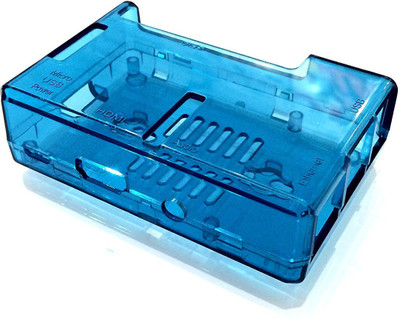 

SB COMPONENTS Blue Transparent Case for Raspberry Pi Model B+(Blue)