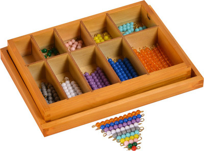 

Kidken Montessori Coloured Bead Stairs(Multicolor)