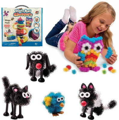 

Tickles Bunchems Mega Pack 400 + Pieces Pets Bugs Creation 3 years plus(Multicolor)