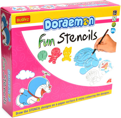 

Buddyz Doraemon Do-it-Yourself Fun Stencils for Kids(Multicolor)
