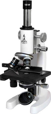 

Ghetz MS-30 Student Monocular Compound Microscope, Achromatic objectives 10x&40x100x(White, Black)