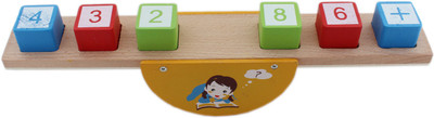 

Tootpado Balance Mathematic Learning Toy With Wooden Weights - 1c370 - Age 2+ Years(Multicolor)