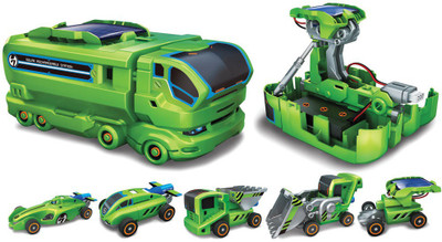 Emob 7 in 1 Changeable Solar Equipment Educational Game(Green)