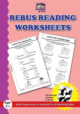 

Creativity 4 Tots Rebus Reading or Story Worksheet(Black, White)