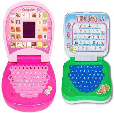 

Aquaras PINK MINI DISPLAY AND STUDY GAME LEARNING LAPTOP(Multicolor)