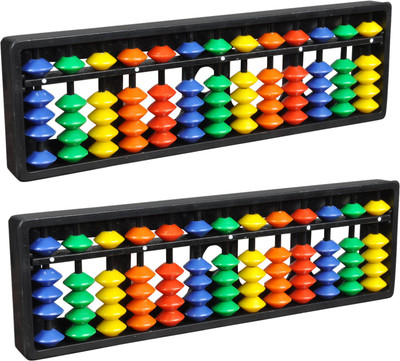 Abica Abacus math learning kit for kids Multicolor 13 rod ( Pack of 2 )(Multicolor)