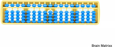 

Brain Matrixx 17 Rods Student Abacus - Ivory frame(Blue)