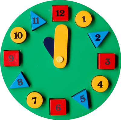

Little Genius Circle Clock(Green)