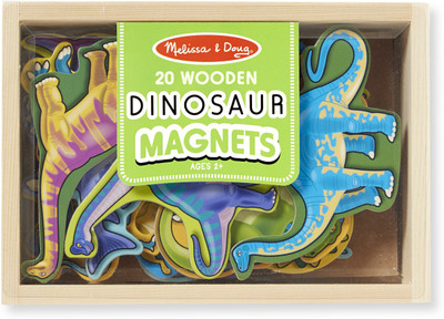 

Melissa & Doug Wooden Dinosaur Magnets(Multicolor)
