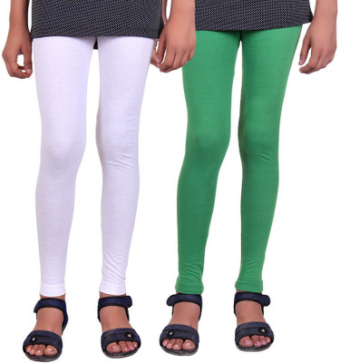 

Madona Legging For Girls(Multicolor, White & green