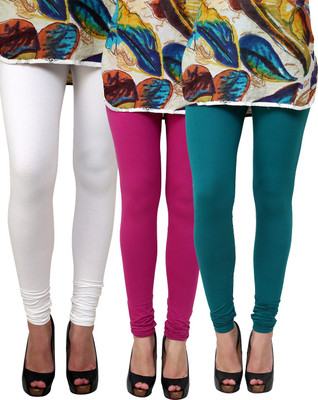 

Anekaant Legging(White, Purple, Dark Green, Solid
