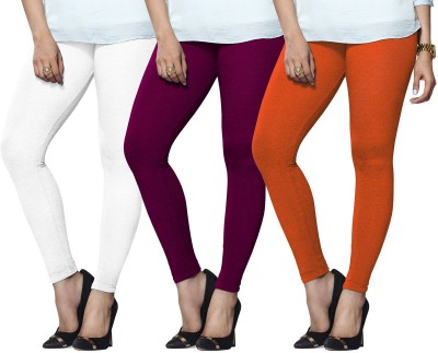 Lyra Ethnic Wear Legging(Purple, White, Orange, Solid)