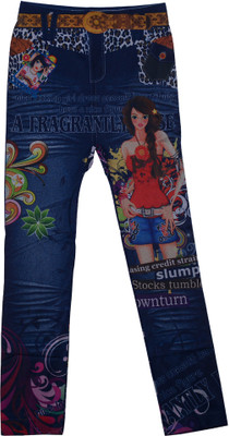 

TrendiGo Fashion Jegging For Girls(Dark Blue, Multicolour