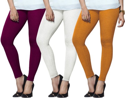 Lyra Ethnic Wear Legging(Purple, White, Yellow, Solid)