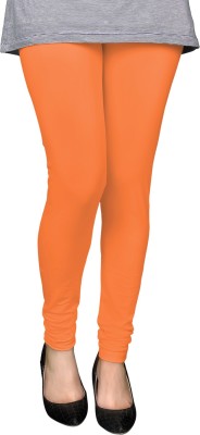 PAMO Ethnic Wear Legging(Orange, Solid)