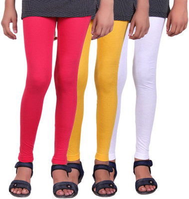 

Madona Legging For Girls(Multicolor, Rani & yellow & white