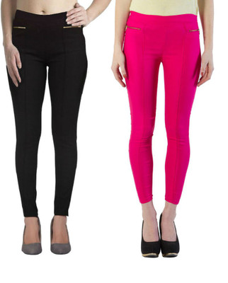 

Thinline Multicolor Jegging(Solid, Black