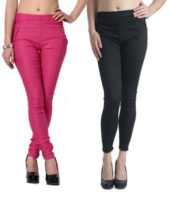 

Thinline Pink Jegging(Solid, Multicolor