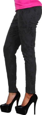 

Wazeer Black Jegging(Floral Print)