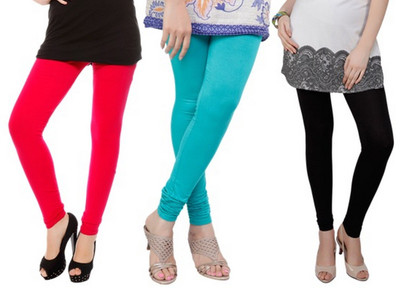 Bembee Churidar Ethnic Wear Legging(Multicolor, Solid)