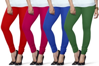 Lyra Ethnic Wear Legging(Light Blue, Dark Green, Red, Pink, Solid)