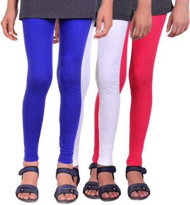 

Madona Legging For Girls(Multicolor, Royal blue & white & rani