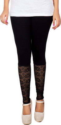 LGC Ethnic Wear Legging(Black, Solid)